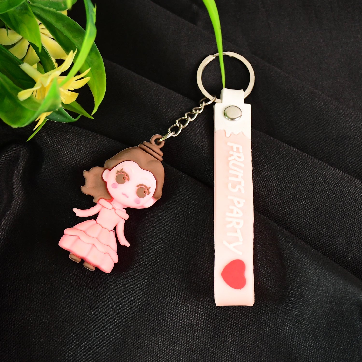 Cute Cartoon Silicone 3D Key Chain with Metal Hook & Strap (Pack of 1 / Mix Design) Cute Cartoon Silicone 3D Key Chain with Metal Hook & Strap (Pack of 1 / Mix Design)